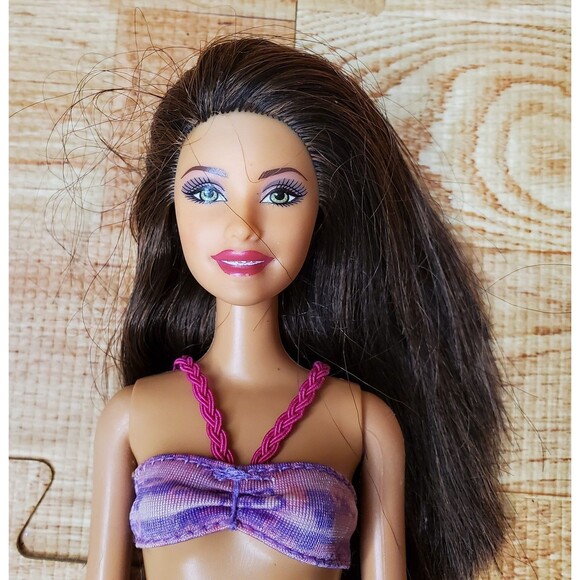 Barbie Doll Beach Bikini Brunette 1999 Indonesia 19001 - Picture 3 of 5